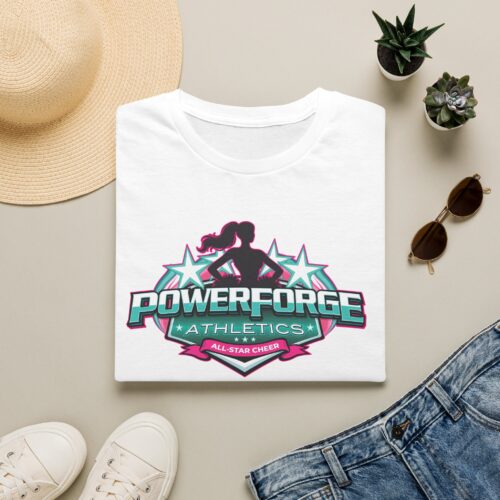 T-Shirt — PowerForge Athletics All-Star Cheer Logo Tee (Founding Athlete Dad)